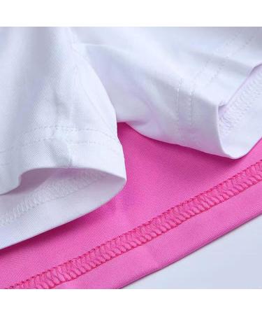 Yeahdor Girls High Waist Athletic Skirt with Shorts | Pink | 6-7 Years - Buy Online on GoSupps.com