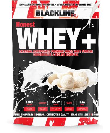 Honest Whey Protein Powder - Cocos & Cream 1000g | Instant Soluble Protein with EAA & BCAA | 12.5% Isolates from Fresh Pasture Milk - International Shipping Available - Buy Online on GoSupps.com