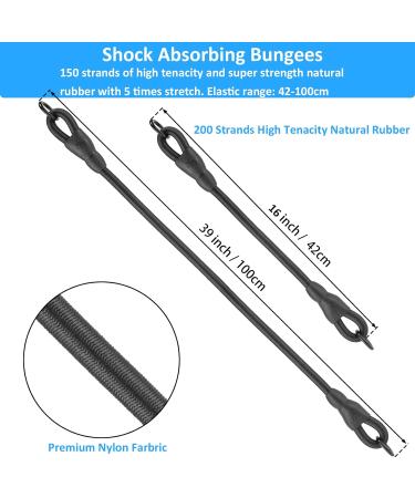 Yangbaga Dogs Shock Absorber Strong Extension Bungee Dog Leads Prevent Injury on Arm and Shoulder Suitable for Many Types of Leashes and Collars Good for Small Medium Large Dogs Black XL(For dogs 60KG) - Buy Online on GoSupps.com