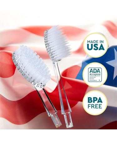 RADIUS Toothbrush Replacement Brush Heads - 2-Count for Gum Health - Super Soft - Pack of 1 - Buy Online on GoSupps.com