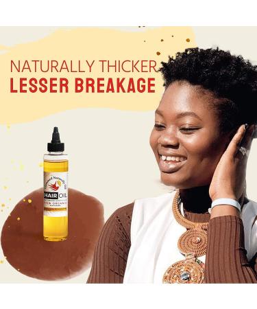 Glammed Naturally Hair Growth Oil - 100% Natural 2oz for Kids, Teen, Adult - Buy Online on GoSupps.com