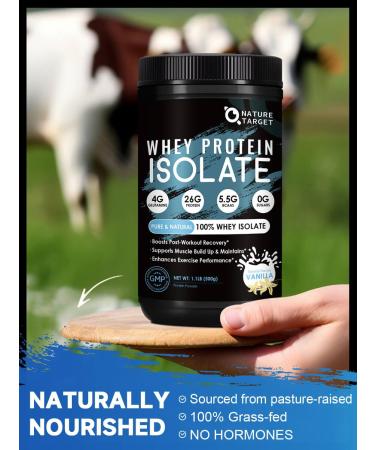 NATURE TARGET Pure Whey Protein Powder Vanilla 1.04LB(471g) Vanilla 1.04 Pound (Pack of 1) - Buy Online on GoSupps.com