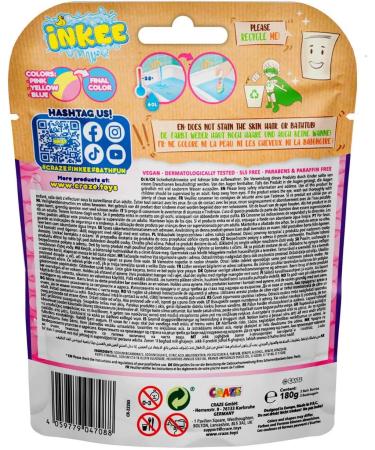 Inkee Rainbow Bath Bombs 3-Pack | Fragrant Kids Bath Time with Almond Oil & Colorful Layers - Buy Online on GoSupps.com