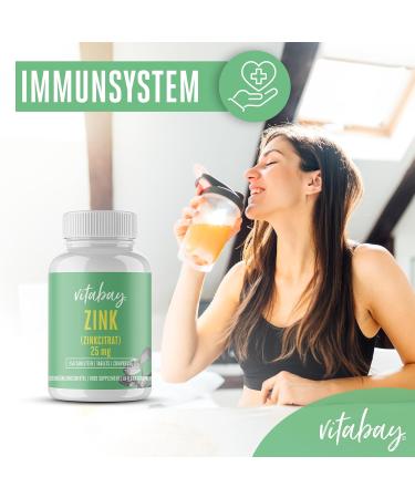 Buy Premium Zinc Citrate 25mg - 250 Vegan Tablets Made in Germany - High Quality Zinc Supplement for Immune Support - Buy Online on GoSupps.com