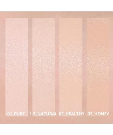 Amuse SEOUL DEW POWER VEGAN CUSHION 03 Honey | Vegan Foundation for Sensitive Skin | Dewy Glow & Double Coverage | Lightweight & Hydrating Clean Beauty - Buy Online on GoSupps.com