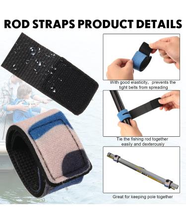Junkin 24-Piece Fishing Tool Kit: 12 Rod Sleeves + 12 Straps | 66.93 Inch Braided Mesh Pole Covers for Fly, Spinning, Casting, Sea Rods - Buy Online on GoSupps.com