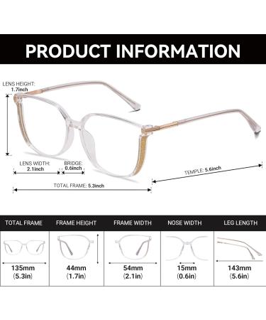 Blue Light Glasses for Women & Men | HD Clear Anti Eyestrain Computer Gaming Cat Eye Eyeglasses - Buy Online on GoSupps.com