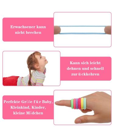 Tonyg-P 200 Mini Elastic Hair Ties - Multi-Colored Ponytail Holders & Baby Hair Accessories for Girls - Buy Online on GoSupps.com