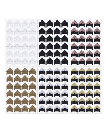Penta Angel 12 Sheets 6 Colors Photo Corner Stickers Holder Protectors Self Adhesive Photo Mounting Corner Stickers Picture Corners for DIY Scrapbooking Photo Album Personal Journal Diary 288 Count