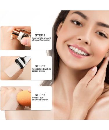 HASAGEI Ultra Thin Foundation Brush Foundation Makeup Brush Flat Top Ultra Thin Makeup Brush for Creamy Powdery or Liquid Foundation (3 Pieces) - Buy Online on GoSupps.com