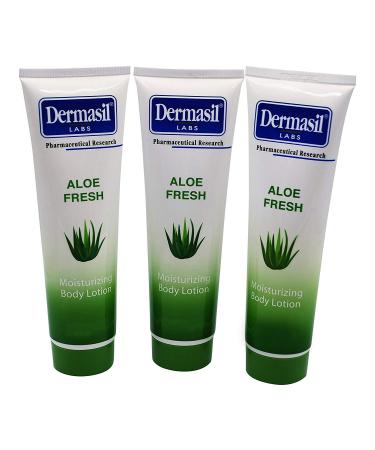 Dermasil Skin Treatment 8oz Tube (Moisturizing Body Lotion Aloe, 3 Pack) 8 Fl Oz (Pack of 3)