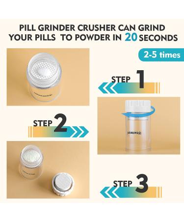 COOL KNIGHT 2-in-1 Pill Cutter, Splitter, Crusher & 2x Daily Pill Box - White - Buy Online on GoSupps.com