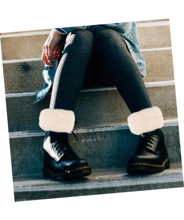 Toddmomy 3 Pairs Women's Fur Boot Covers - Ankle Harm-Preserving Socks & Cuffs for Winter Comfort | Stylish Knee-High Acrylic Accessories - Buy Online on GoSupps.com