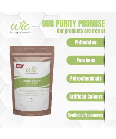 WIC Family Naturals Ache & Pain Bath Salts Bath Salts For Sore Muscles & Joints - High Magnesium Bath Salts For Women & Men w/Essential Oils & MSM - Muscle Pain Relief Bath Salt No Epsom Salt Needed (Ache & Pain) (2 Pack) - Buy Online on GoSupps.com