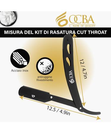 Maxylon Care Beard Razor - Premium Barbers Razor with 10 Double-Edged Blades | International Shipping Available - Buy Online on GoSupps.com