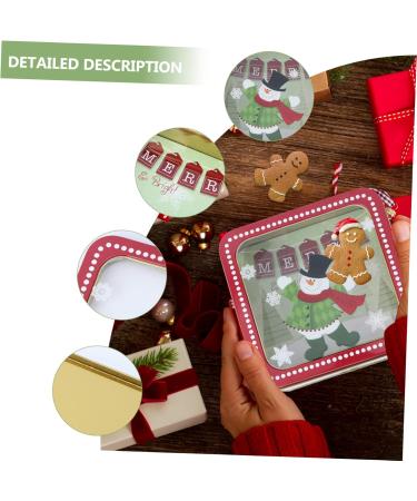 NUOBESTY 5 Pcs Christmas Tin Box Christmas Sto Christmas Cookie Tins The Christmas Tins Empty Snack Film - Buy Online on GoSupps.com