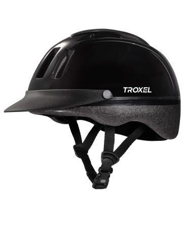 Troxel Equestrian-Helmets Troxel Sport Horseback Riding Helmet Black Large (7 1/4 - 7 1/2)