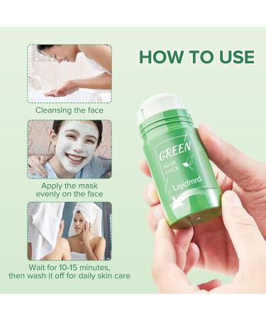 Green Tea Mask Stick - Deep Cleansing & Moisturizing Clay Mask for All Skin Types | Men & Women - Buy Online on GoSupps.com
