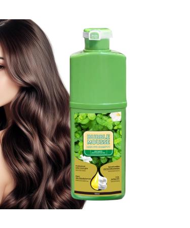 G n rique Hair Color Mousse Long-Lasting Dye Coloring Shampoo | 500ml Natural Mousse for Gray Hair Men and Women | Plant-Based Coloring Shampoo Easy Home Application