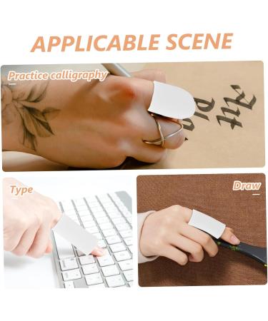 NOLITOY Finger Protector Sleeves - 5 Pairs White Finger Cots for Ultimate Finger Protection | International Shipping Available - Buy Online on GoSupps.com