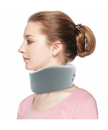 KITRDOOR Neck Brace Foam Cervical Collar Adjustable Soft Support for Sleeping Relieves Pain and Pressure fit Men Women Elderly(34-42cm) Neck circumference