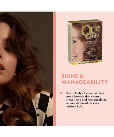 One 'n Only Exothermic Perm with Argan Oil for Firm Curls - Self-Heating Formula | Shine, Manageability, No Perm Odor - Buy Online on GoSupps.com