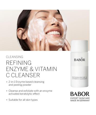 Babor Cleansing Enzymes Cleaner for Oily & Combination Skin - 40g with Vitamin C & Rose Toner - Enzymatic Peeling Powder | International Shipping Available - Buy Online on GoSupps.com