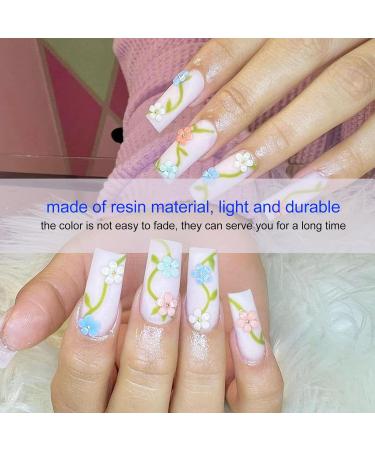 3D Flower Nail Charms Resin 12 Grids DIY Nail Art Decoration Rhinestones Decals Multiple Color Options Lightweight Material for Easy Application Suitable for Nail Salons and DIY - Buy Online on GoSupps.com