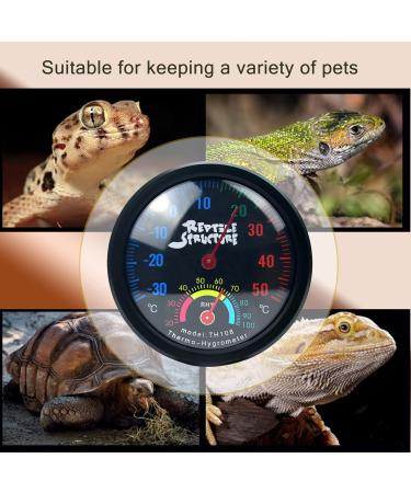 Buy Roseflower 2 Series-Pack Reptile Thermometer Hygrometer - Accurate Temperature & Humidity Meter for Terrariums Home & Office | No Battery Required - Buy Online on GoSupps.com