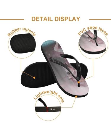 Mnsruu Cherry Blossom Unicorn Flip Flops & Sandals - Colorful Comfort for Home Spa & Travel | Unisex Sizes Available - Buy Online on GoSupps.com