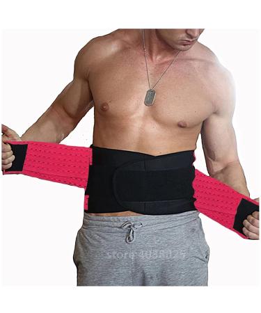 Men Women Posture Corrector Orthopedic Brace Sport Lumbar Support Belt Back Brace Adjustable Straps Shoulder Support Trainer Waist/Abdomen Support (Red XXLarge) lofty ambition - Buy Online on GoSupps.com