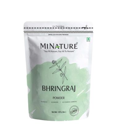 Bhringraj Powder (Eclipta Prostrata) by mi nature | 227g (8 oz)(0.5 lb) | 100% Natural and Pure | Hair Pack | Resealable zip lock pouch