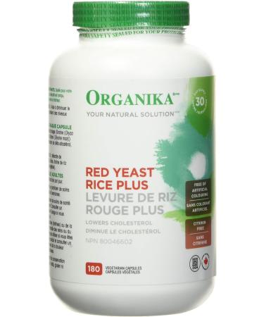 Organika Red Yeast Rice Plus- Plant Sterols Cholesterol Support- 180vcaps & Blood Sugar Control Bonus Size- Chromium and Bitter Melon 150 vcaps 180vcaps + 150 vcaps - Buy Online on GoSupps.com