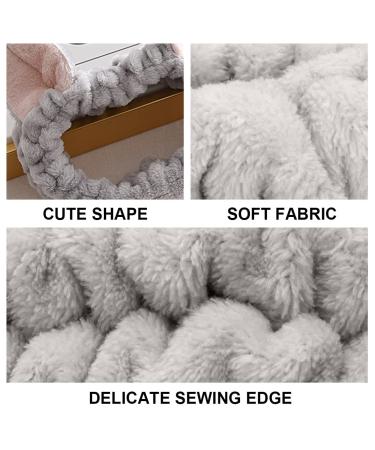 Sioppkik Hair Bands for Makeup - 2 Pcs Women's Fleece Headbands & Silicone Mask Brush for Spa Yoga and Beauty - Buy Online on GoSupps.com