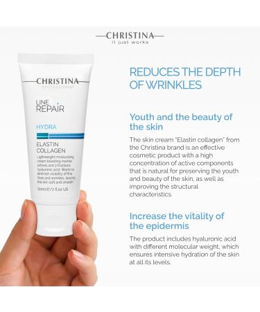 Line Repair Hydra Elastin Collagen Serum for Normal Skin - 60ml | Anti-Aging Moisturizer | International Shipping Available - Buy Online on GoSupps.com