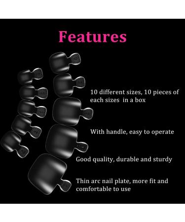 300 Pieces Clear Fake Toenail Tips - Full Cover Acrylic False Toenails for Nail Salons and DIY Foot Decoration - Manicure Tools with Box - Buy Online on GoSupps.com