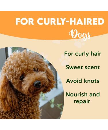 DISANE Natural Dog Conditioner Shampoo for Curly-Haired Dogs with Avocado Oil 250ml | Nourishing & Repairing Coat, Prevents Frizz, Enhances Curls - Buy Online on GoSupps.com