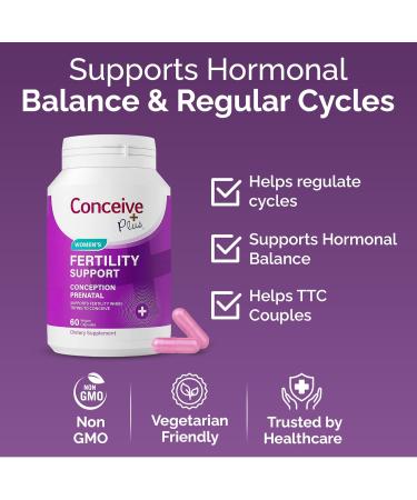 Conceive Plus Women's Fertility Support - Conception Formula | 60 Capsules | 30 Day Supply - Buy Online on GoSupps.com