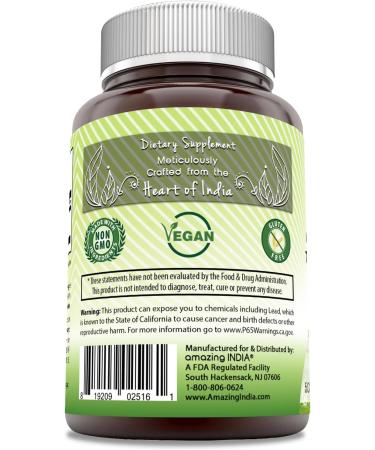 Amazing India Ashwagandha 500 mg Veggie Capsules Supplement | Made with Natural Ashwagandha | Non-GMO | Gluten Free (120 Count) - Buy Online on GoSupps.com