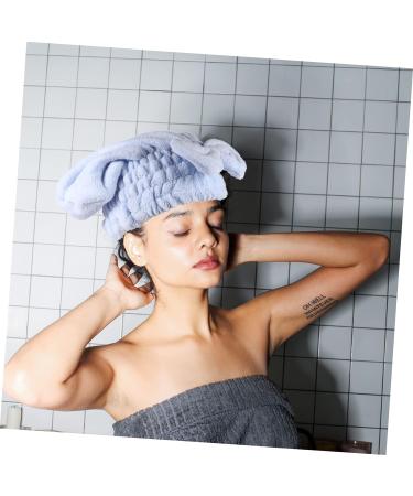 FRCOLOR 6 Pcs Coral Fleece Dry Hair Hat Night Sleep Cap Bowknot Bath Absorbent Hat Water Absorption Hair Hat Wrapped Bath Cap Hair Turbans for Women Washing Girl Hat Pumpkin Miss Hair Ring - Buy Online on GoSupps.com