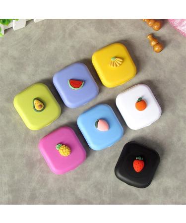 Stylish Lentil & Contact Lens Storage Container with Mirror - Mini Square Box for Sweet Girls - Buy Online on GoSupps.com