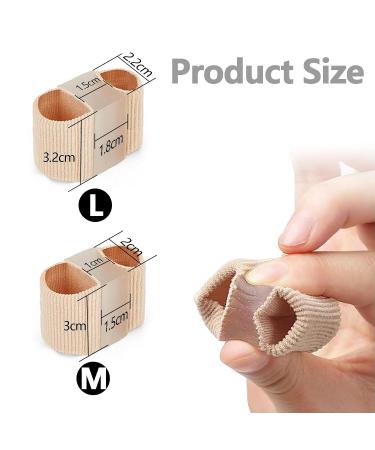 Ruamny Big Toe Separators Hammertoe Straightener Gel Toe Correction Elasticated Hammertoe Corrector Pain-Free for Both Female and Male Gel Fiber Toe Correction(4Pcs Nylon)-Size L - Buy Online on GoSupps.com