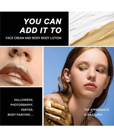 Viola House Silver Gold Face Body Paint | 60g Washable Makeup for Halloween & Christmas SFX - Buy Online on GoSupps.com