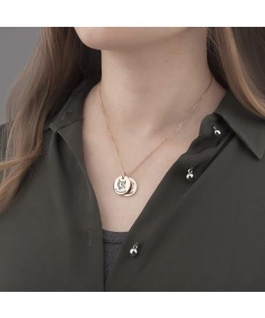 Anavia Personalized Pet Portrait Necklace - Handmade Pet Memorial Jewelry Gift - Custom Engraved Round Disc Necklace for Pet Lover - Dog Cat Memorial Necklace, Silver - Buy Online on GoSupps.com
