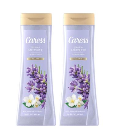 Caress Body Wash Relaxing Jasmine & Lavender 2-Pack Reset & Unwind with Soft Fragrant Skin 20 Oz Ea