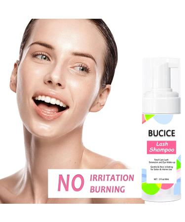 Buy 2.02 fl. oz Lash Shampoo for Lash Extensions - Foaming Cleanser & Safe Eye Makeup Remover for Professional & Home Use - 60ml - Buy Online on GoSupps.com