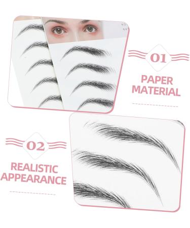 Mipcase Card Spray Bottle 2pcs Imitation Type Black Hair-like Women for Men Artificial Stickers Transfer Tool Eyebrow - Buy Online on GoSupps.com