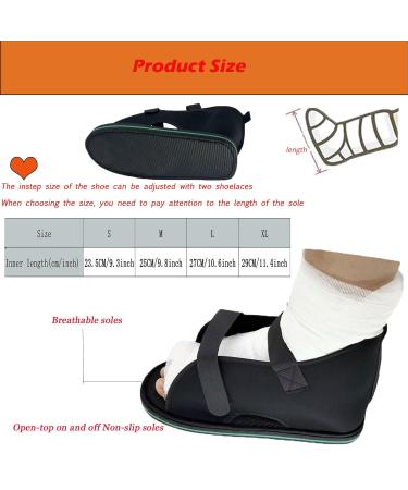 Adjustable Postoperative Plaster Shoes | Medical Walking Shoes for Foot Sprains & Ankle Fractures (L) - International Shipping - Buy Online on GoSupps.com