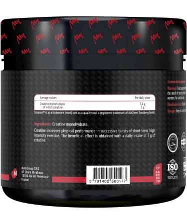 MyMUSCLE - My Creatine Monohydrate Powder Creapure Label - Neutral Flavor 300g - 88 Servings - Buy Online on GoSupps.com