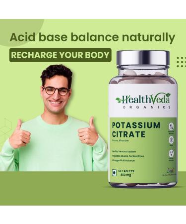 Nutranix DKM Organics Potassium Citrate 800mg - 60 Veg Tablets - Supports Nerve, Muscle, Joint, and Bone Health - Helps Manage Electrolyte Balance - for Men & Women - Buy Online on GoSupps.com